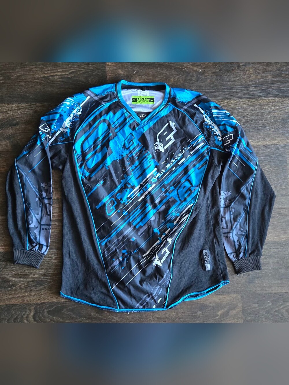 Planet Eclipse Rain Paintball Jersey Long Sleeve Pro Gram Men’s Size Medium Blue